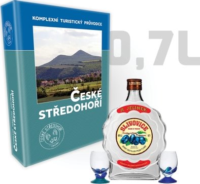 České středohoří - komplexní turistický průvodce - Velká léčivá kniha se Slivovicí 0,7 l LK-0035-07l-SLI Nižší cena pro více kusů!