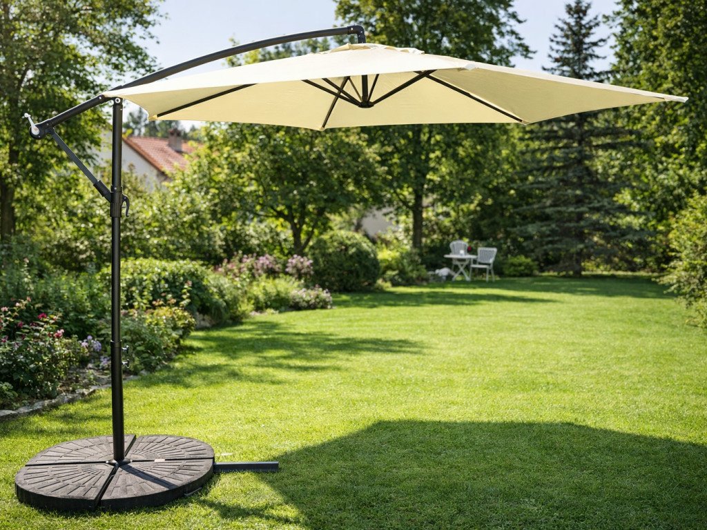 Zahradní slunečník Jumbo 300 cm, béžový