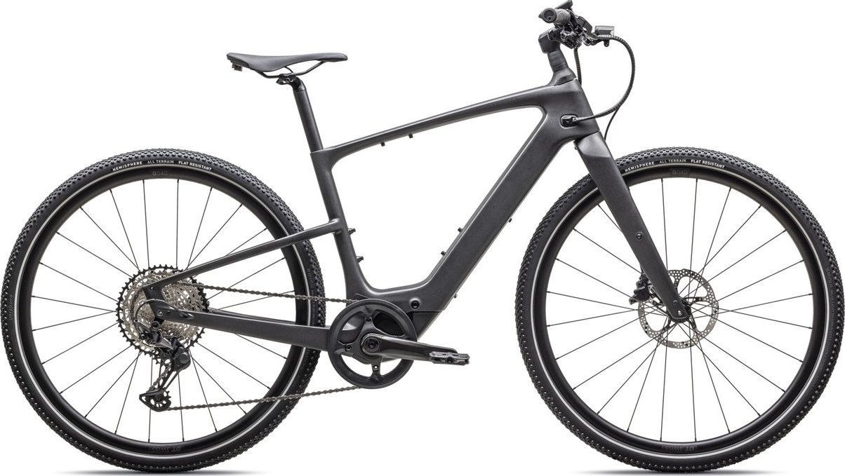 Trekové elektrokolo Specialized Turbo Vado SL 6.0 Carbon G2 2025 Velikost kola: L, Barva kola: Satin Black Micro Speckle / Obsidian Frost, Modelový rok: 2025 Satin Black Micro Speckle / Obsidian Frost