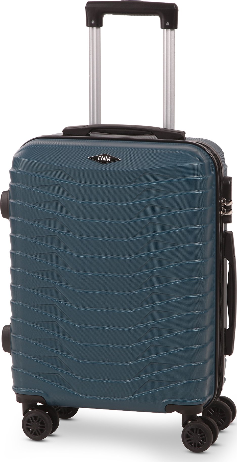 Kabinový kufr ENM Trento pro Ryanair - green metal 40 l, 55x40x20 cm, S