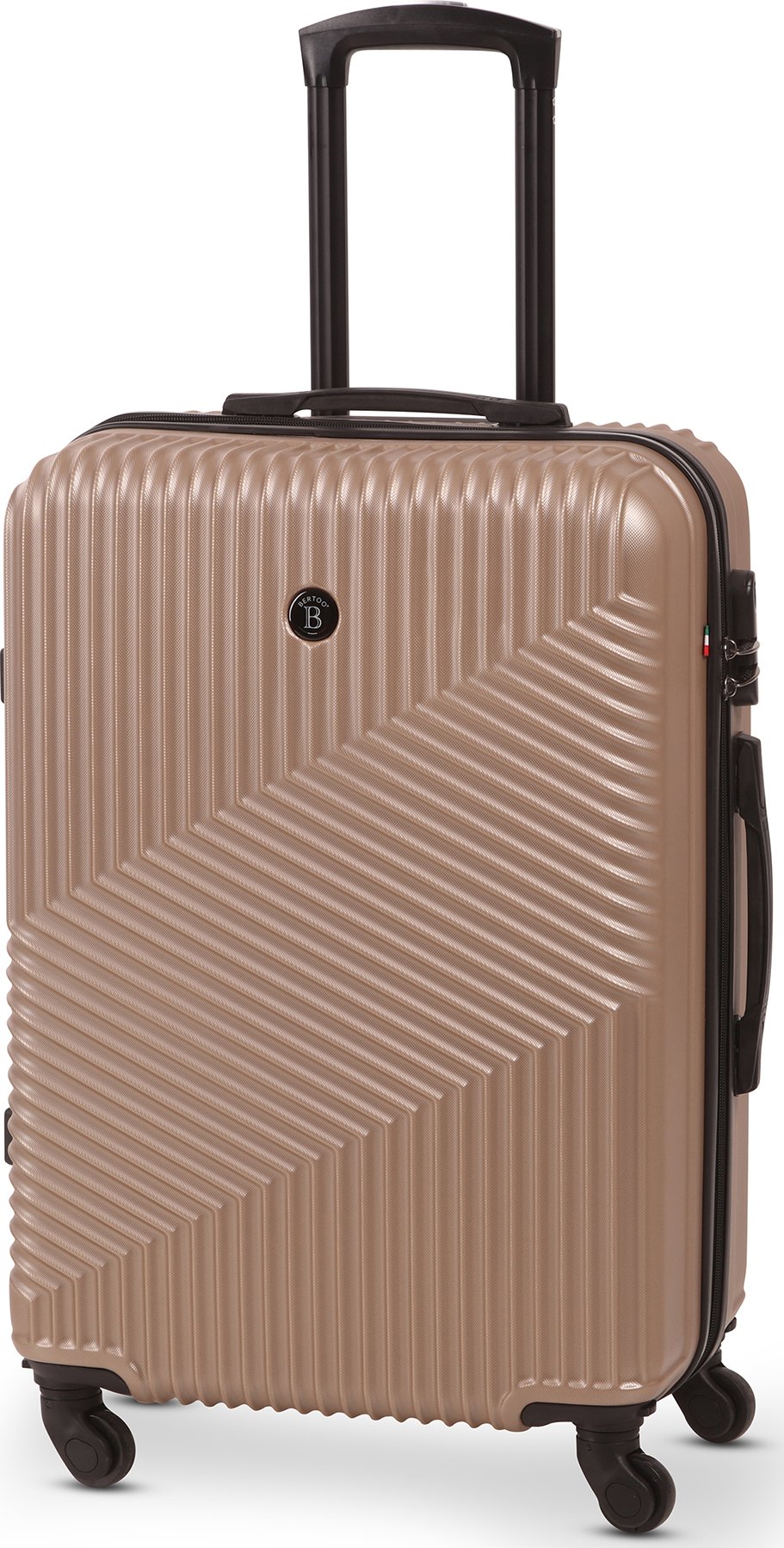 Cestovní kufr BERTOO Milano - champagne 70 l, 65x45x26 cm, XL