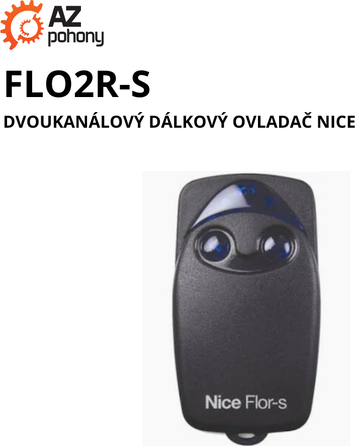 FLO2R dálkový ovladač Nice