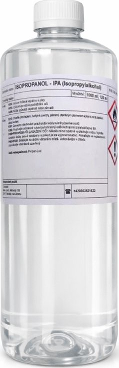 Isopropanol IPA 99,9 % – isopropylalkohol pro čištění a odmaštění objem: 1000 ml