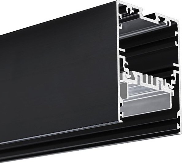 LED hliníkový profil KLUŚ MOD-50 černá anoda 3m