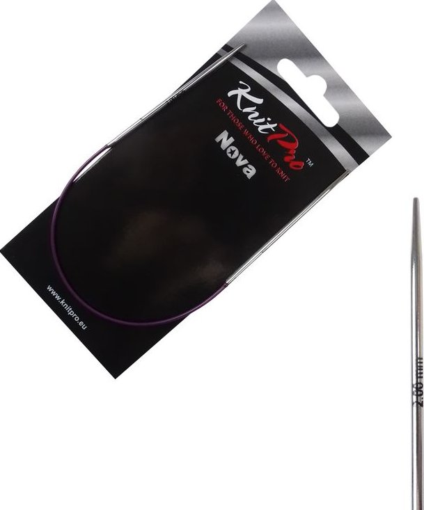 KnitPro Nova kruhové kovové fixní jehlice 2mm 25cm