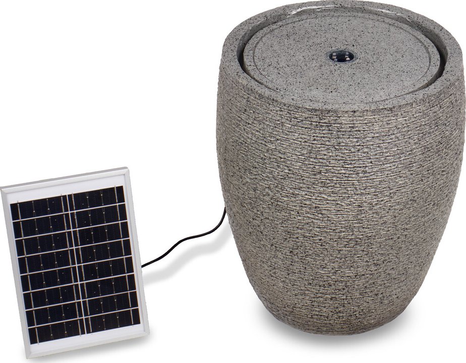 Banat Zahradní solární fontána Luna 35 cm s LED osvětlením a baterií