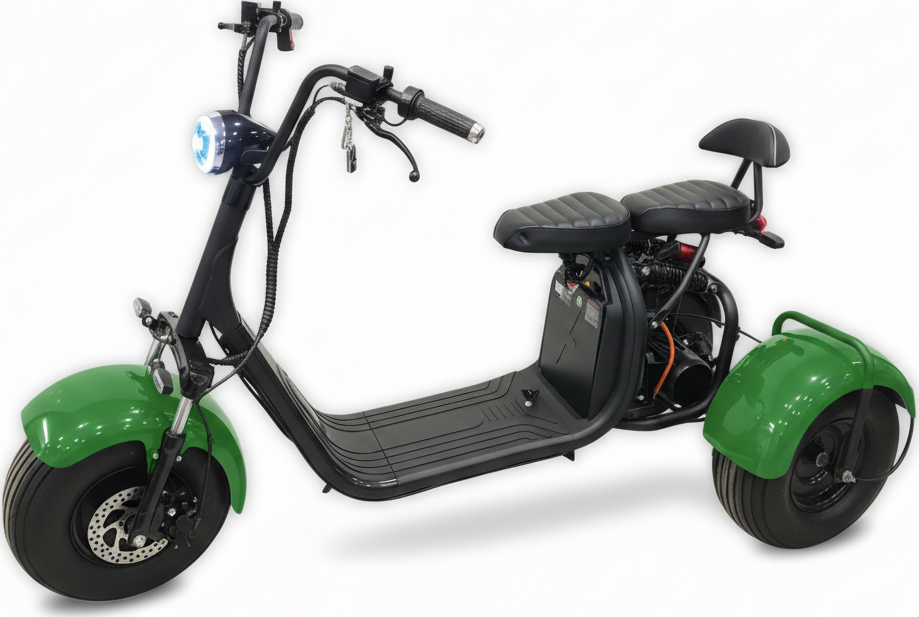 Elektro tříkolka Sport 2000W 200 kg nosnost, zelená