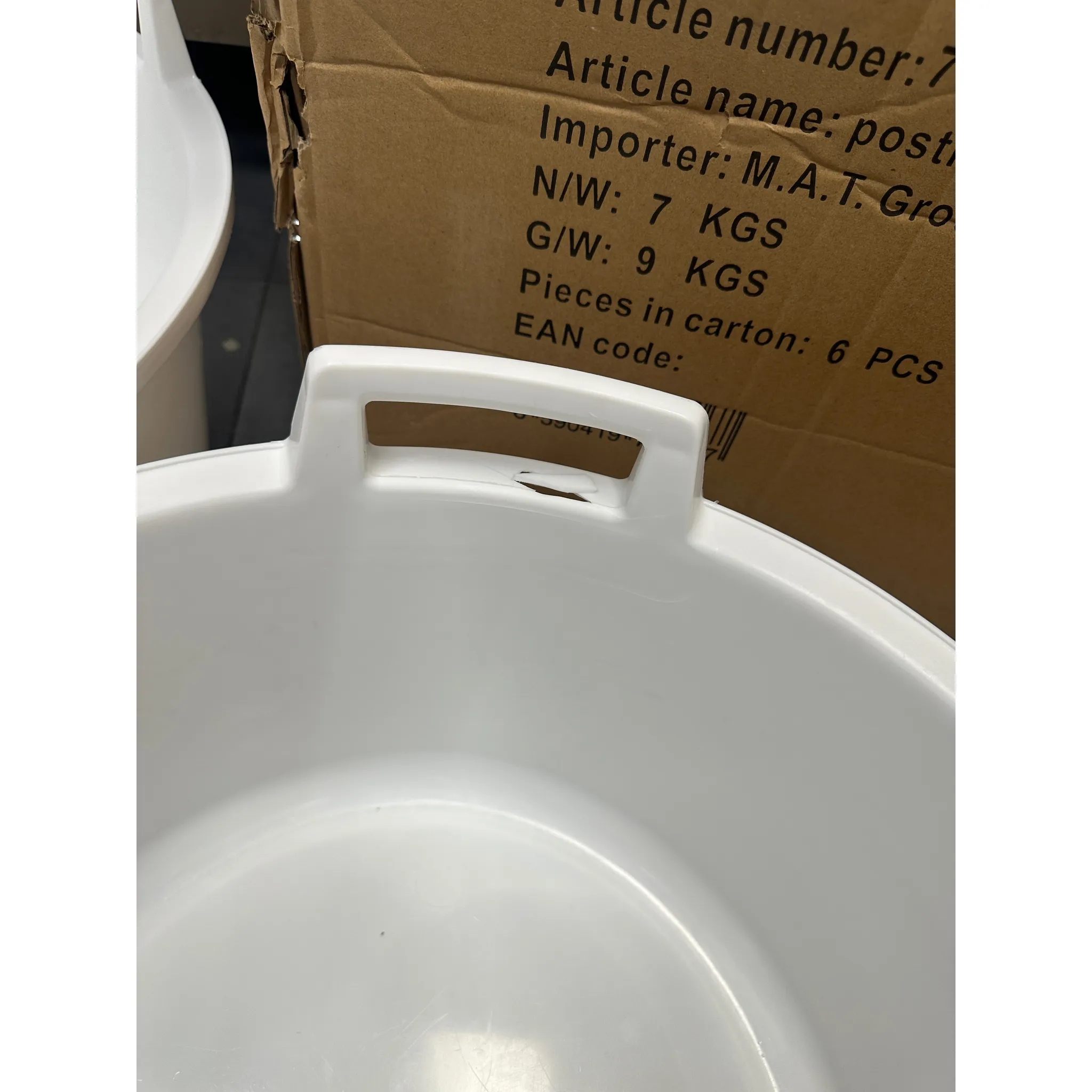 Fotografie 3 - Lavor Alfa Plastik PH BÍ škopek s uchy 56 cm bílý