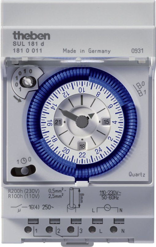 THEBEN 1810011 Analogové spínací hodiny SUL 181 d