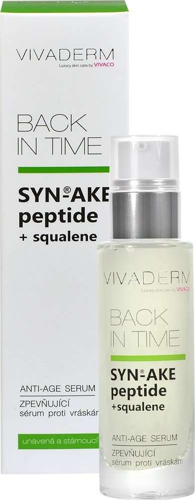 Vivaco Zpevňující pleťové sérum SYN®-AKE peptide +squalene BACK IN TIME 30 ml