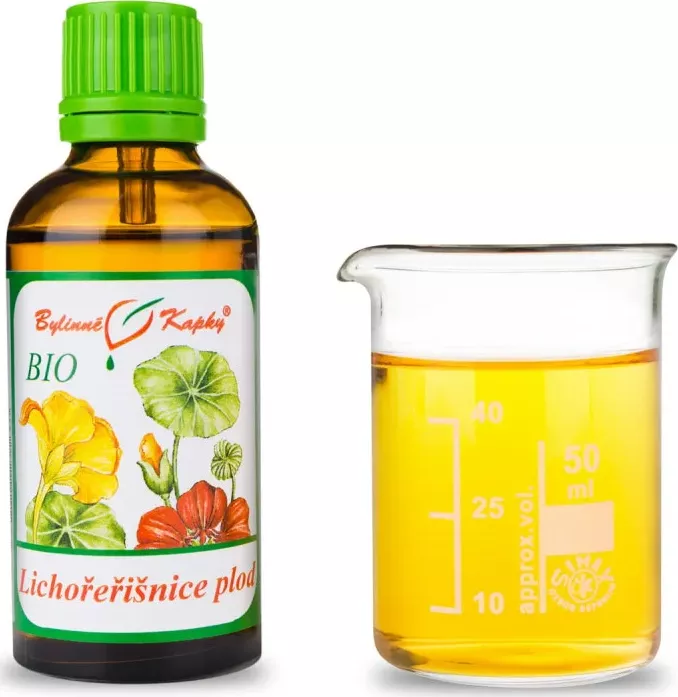 Bylinné kapky s.r.o. | Lichořeřišnice plod BIO - bylinné kapky (tinktura) 50 ml BIO245 CZ-BIO-002