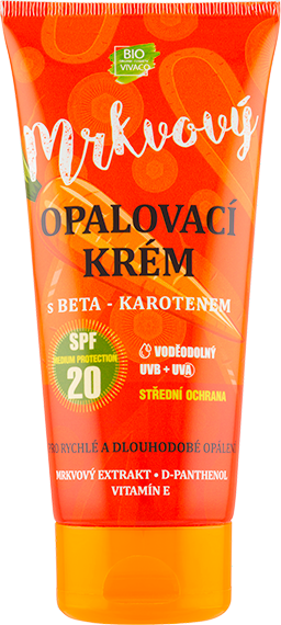Opalovací krém s mrkvovým extraktem SPF 20 200 ml