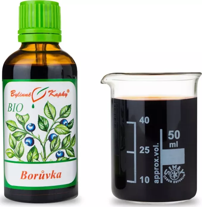 Bylinné kapky s.r.o. Borůvka BIO tinktura 50 ml | Bylinné kapky