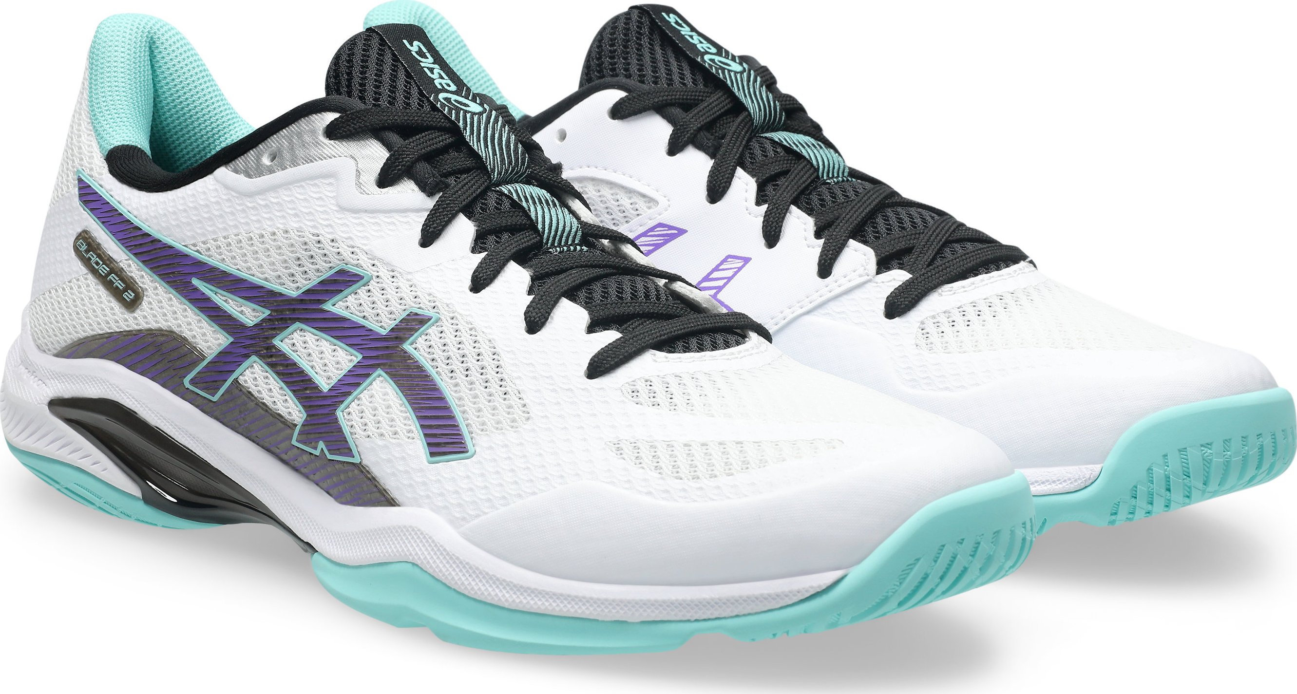 Asics BLADE FF 2 - 104 Sálová obuv WHITE / RADIANT AMETHYST, UK 10, EU 45, US 11, 28,5 cm