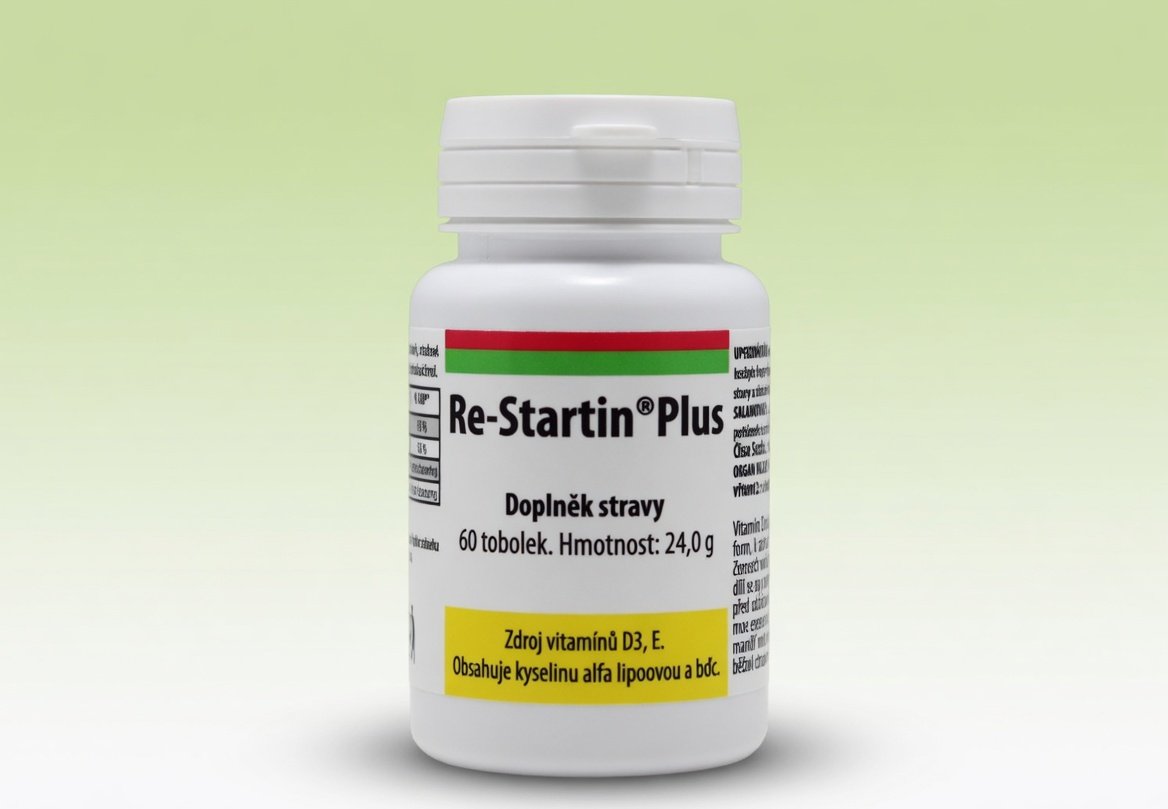 Re-Startin Plus - vitamin D3, K, bór, betakaroten a kys. alfa lipoová