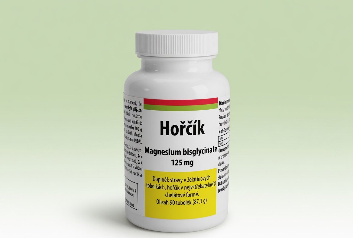 Hořčík - Magnesium bisglycinate - hořčík vázaný v organické sloučenině