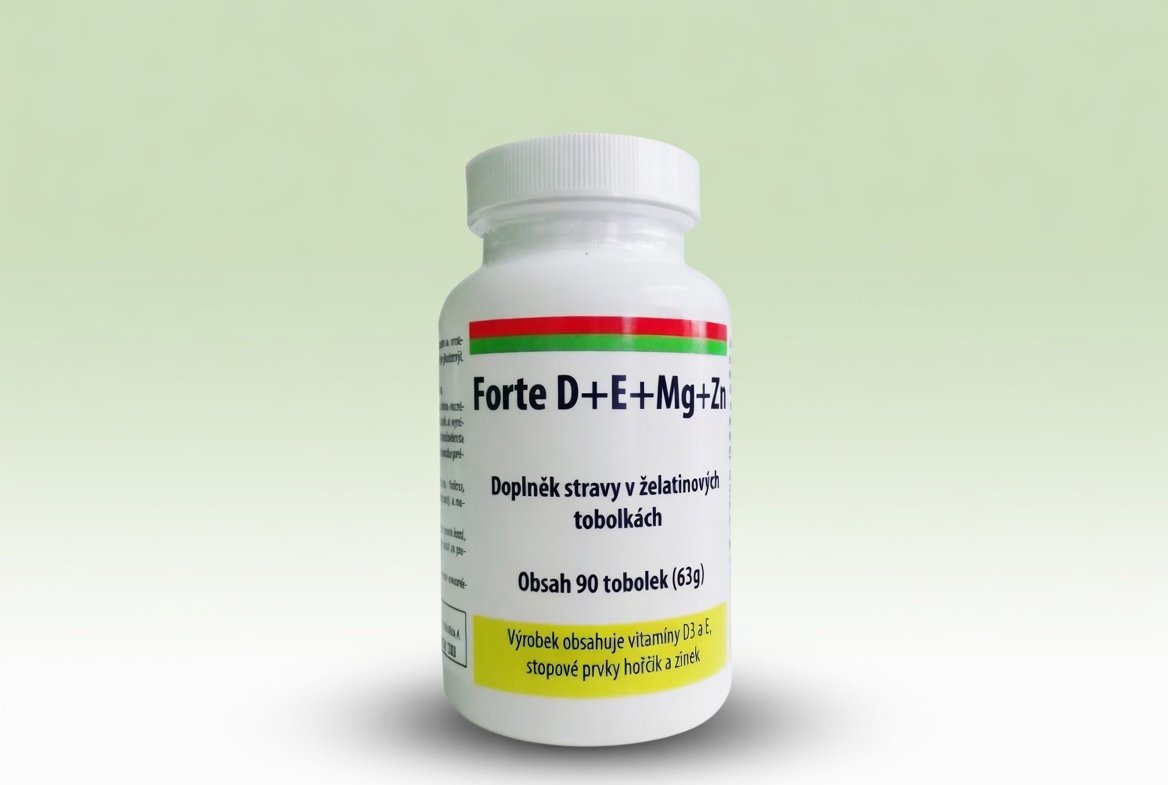 Forte D + E + Mg + Zn - vitamin D3, E ve vysokých dávkách, Mg, Zn