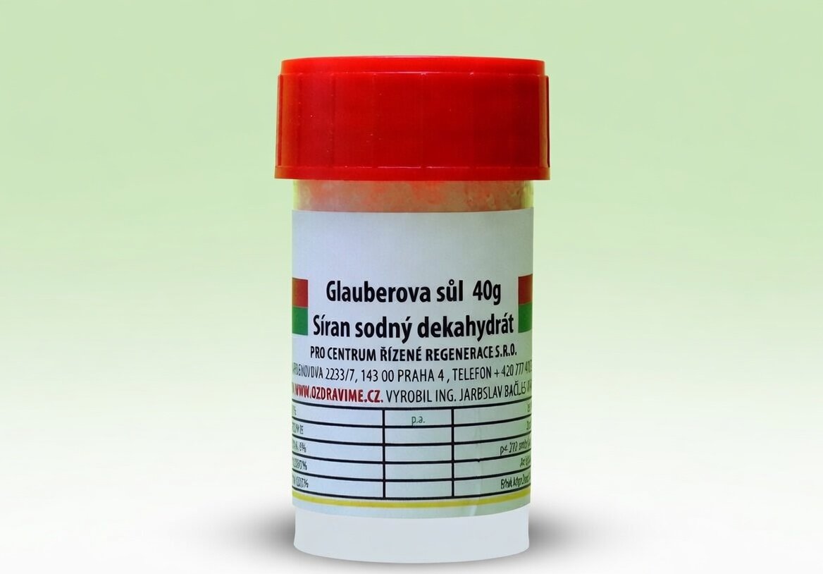 Glauberova sůl 40 g - Síran sodný dekahydrát