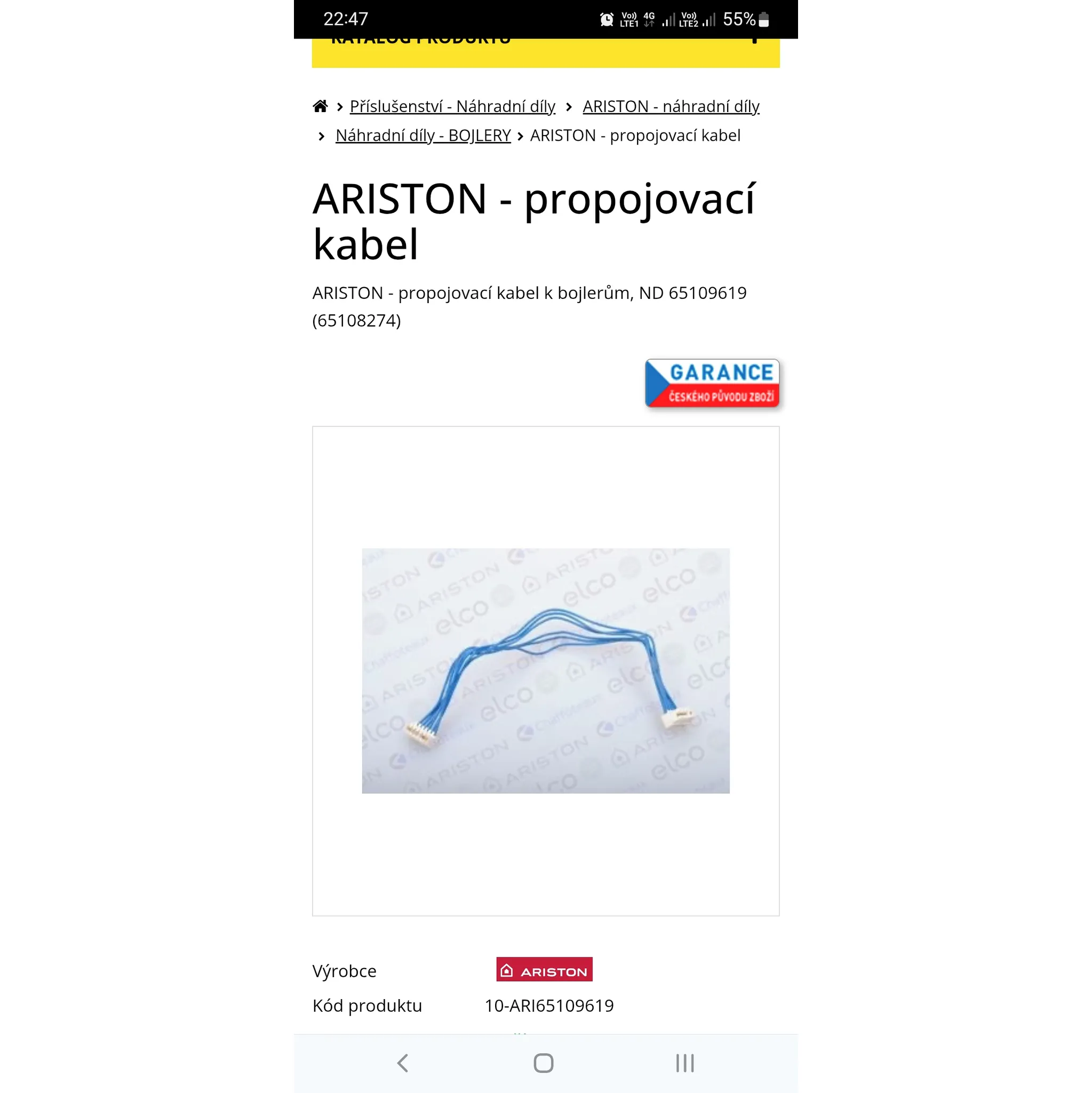Fotografie 2 - Příslušenství pro ohřívač vody Ariston 65108273 hlavní deska