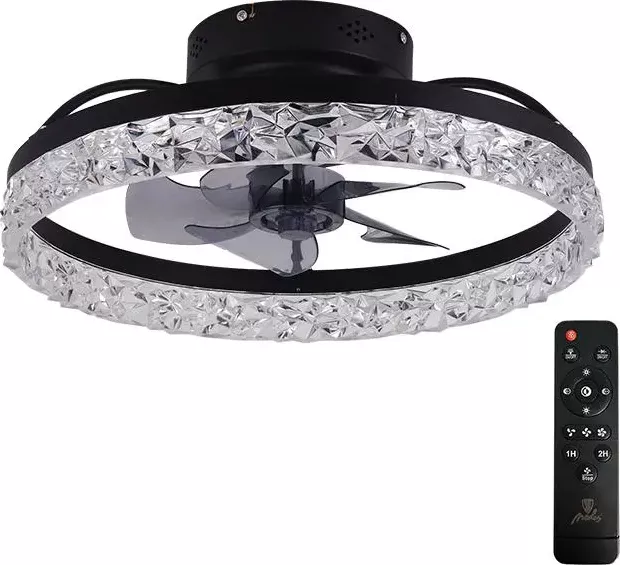 LED svítidlo s dálkovým ovladačem a ventilátorem 63W - JF1301/B NEDES