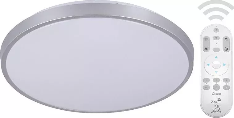 LED svítidlo OPAL+dálk.ovladač 24W/CLR0/RC/SI - LC800A/SI