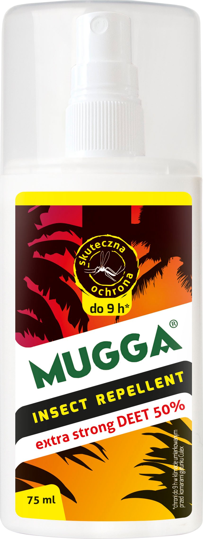 MUGGA Repelent Spray 50% DEET – Extra silný repelent 75 ml