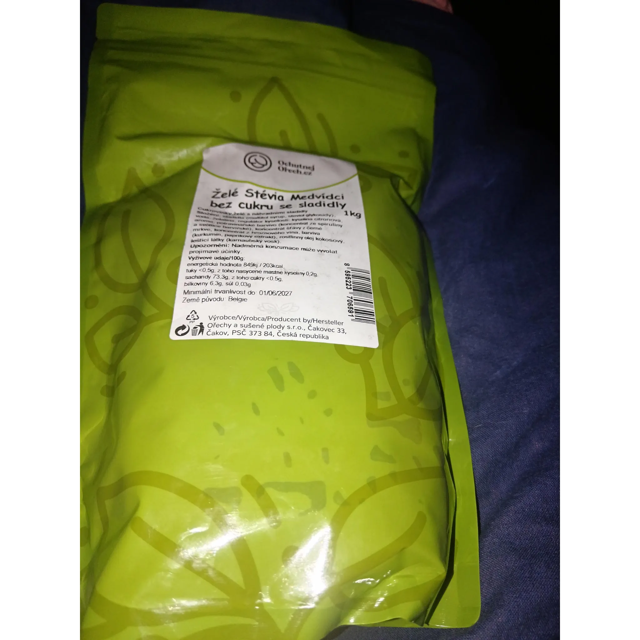 Fotografie 2 - Bonbon Stevia medvídci bez cukru 1 kg