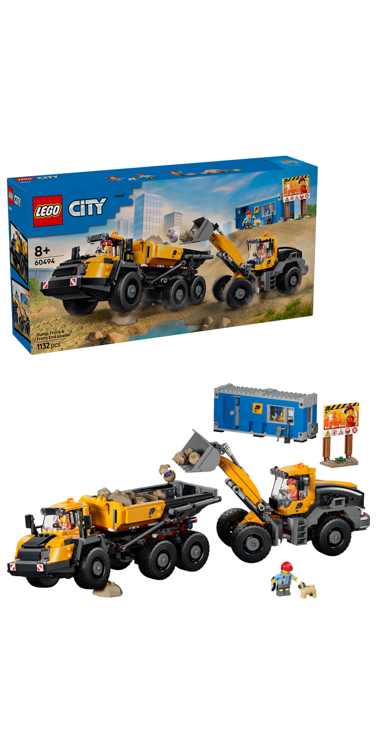 LEGO® City 60480 Žlutý nakladač s rypadlem