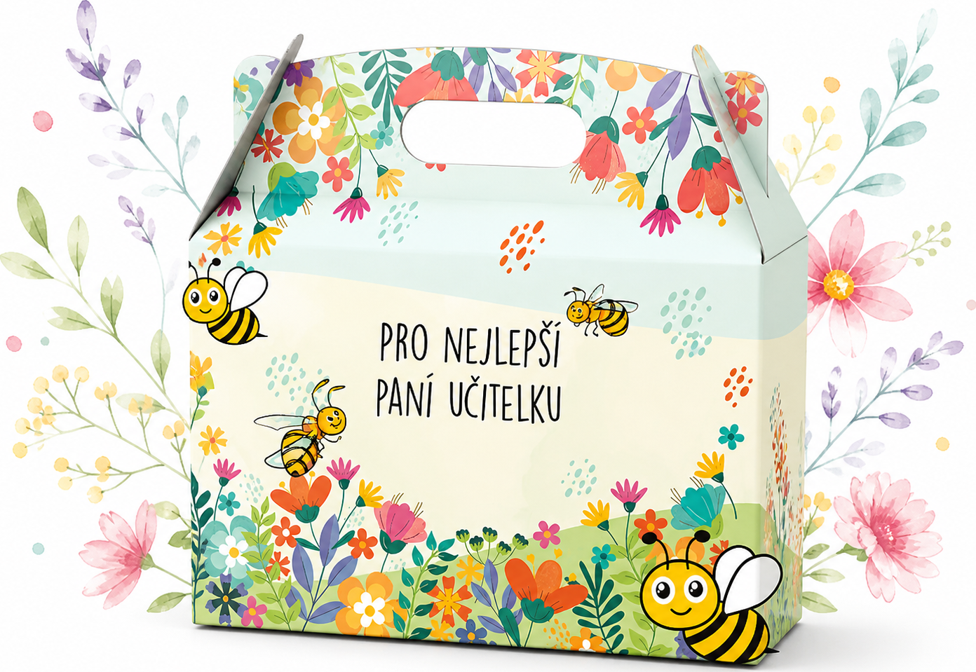 LIPOO DÁRKOVÝ BOX PRO NEJLEPŠÍ PANÍ UČITELKU kytičky