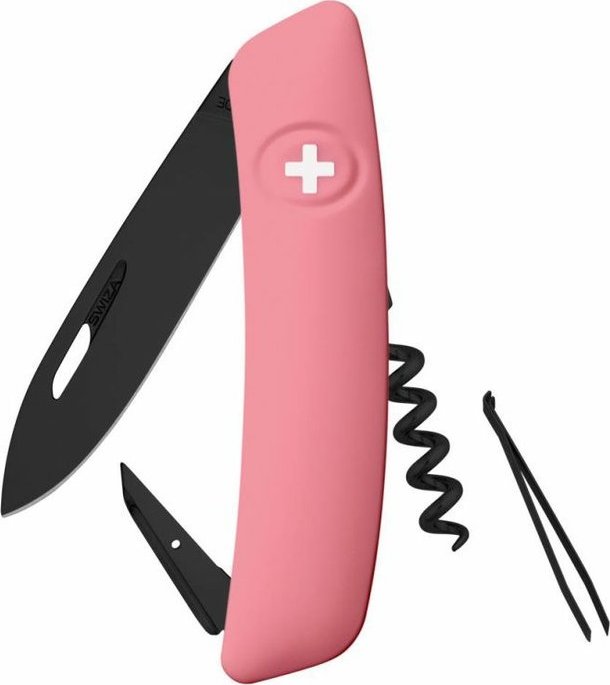Swiza kapesní nůž D01 Allblack Standard pink