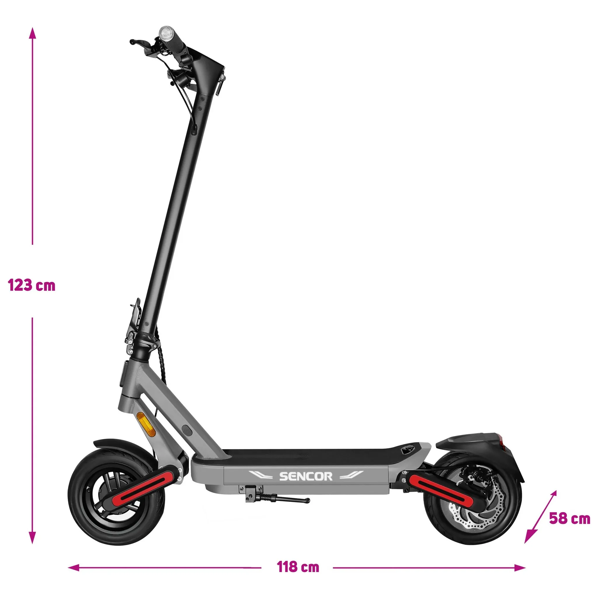 Fotografie 7 - Elektrokoloběžka Sencor Scooter S71 Dark