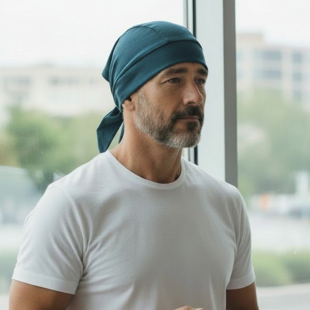 Ebbie Pánský bavlněný šátek bandana - SMARAGDOVÝ Velikost: UNI