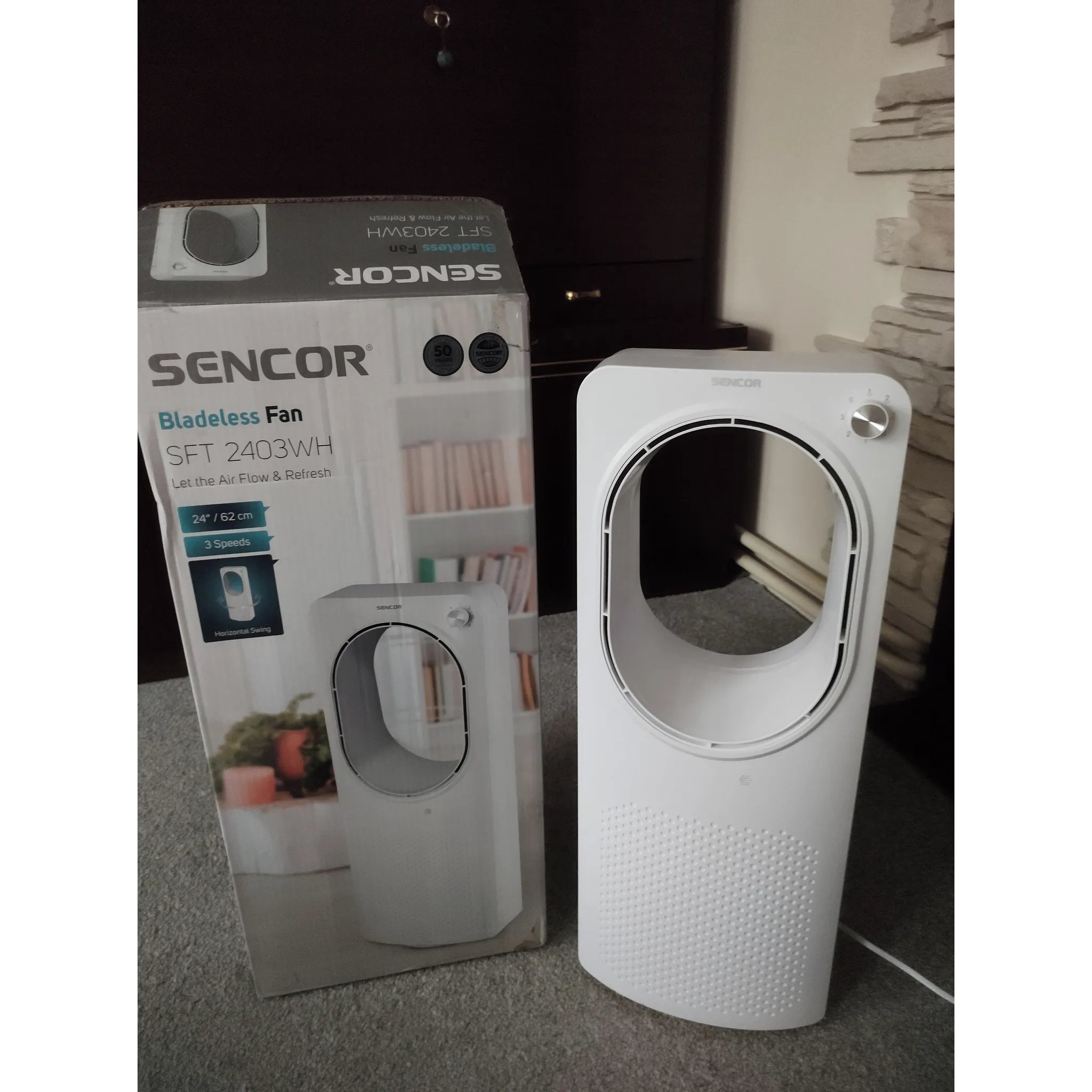 Fotografie 6 - Domácí ventilátor Sencor SFT 2403WH