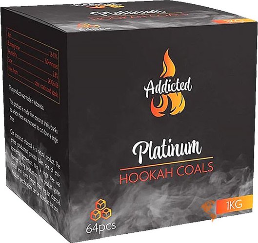 Addicted Platinum kokosové uhlíky (brikety) pro vodní dýmky 1kg