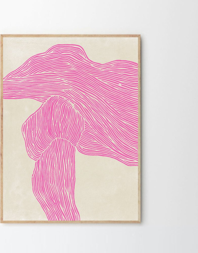 Moikka Plakát The Line - Pink by Rebecca Hein 100x140 cm