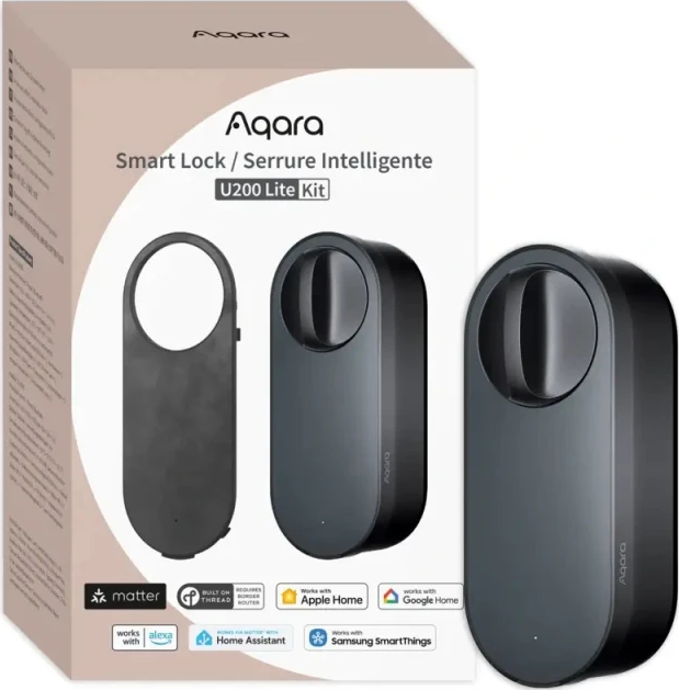 AQARA Smart Lock U200 Lite Kit (EL-D03D), Černý - Smart Zámek EL-D03D