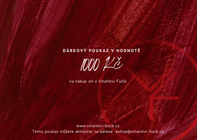 Dárkový poukaz v hodnotě 1 000 Kč