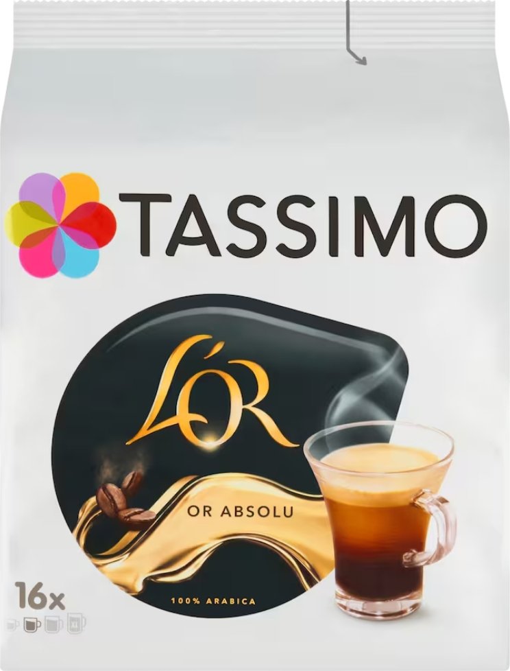 Tassimo L'OR Café Lungo Absolu kapsle 16 ks