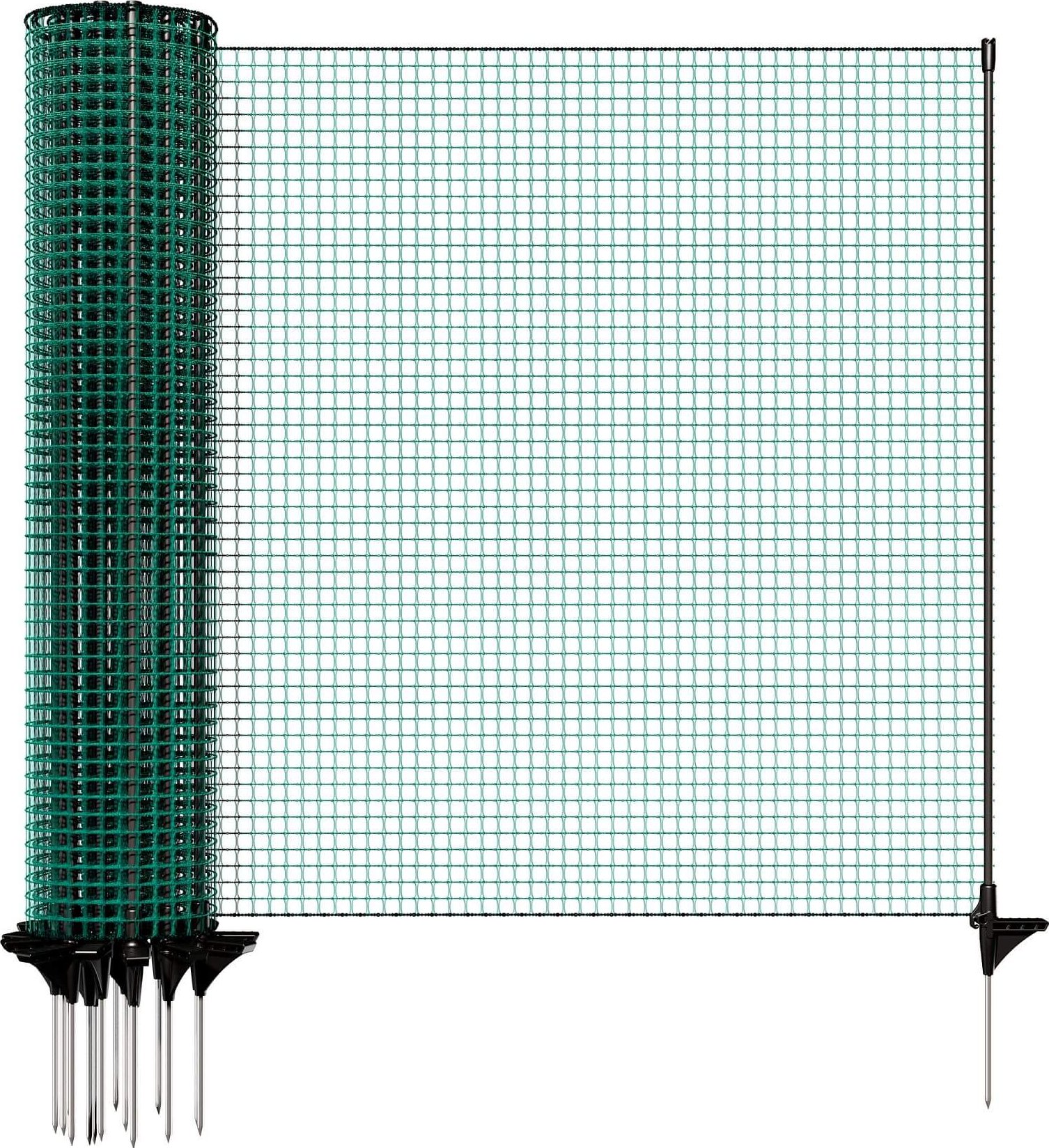 Univerzální zelená ohradníková síť, nevodivá FIX, délka 15 m, výška 90 cm
