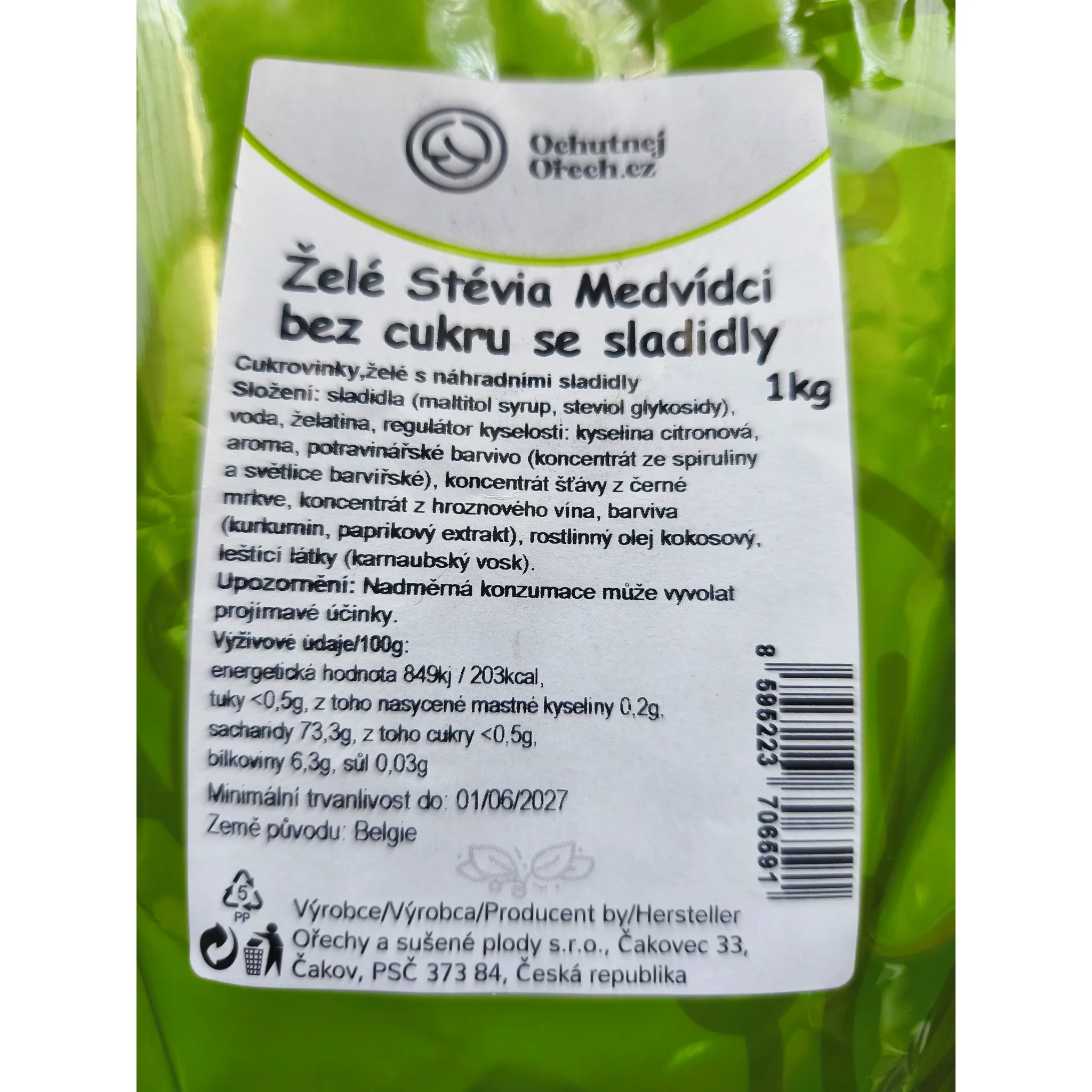 Fotografie 4 - Bonbon Stevia medvídci bez cukru 1 kg