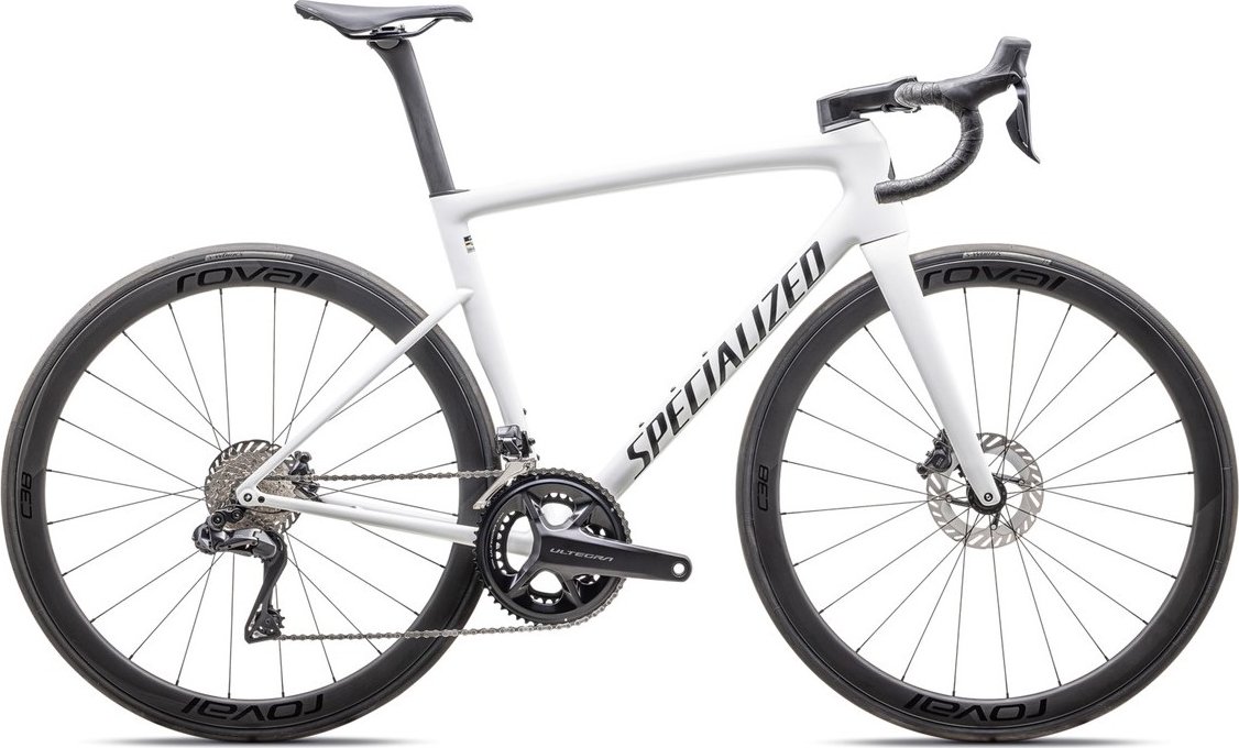 Silniční kolo Specialized Tarmac SL8 Expert Di2 2025 Velikost kola: 56, Barva kola: Gloss White / Black Metallic., Modelový rok: 2025 Gloss White / Black Metallic