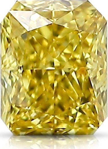 Žlutý diamant 0.55ct Fancy Vivid Yellow/VS2 s GIA certifikátem