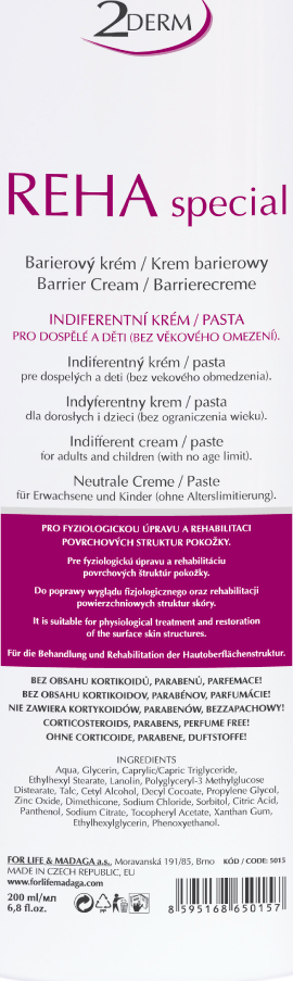 FOR LIFE & MADAGA 2DERM REHA Special - Barierový krém 200 ml