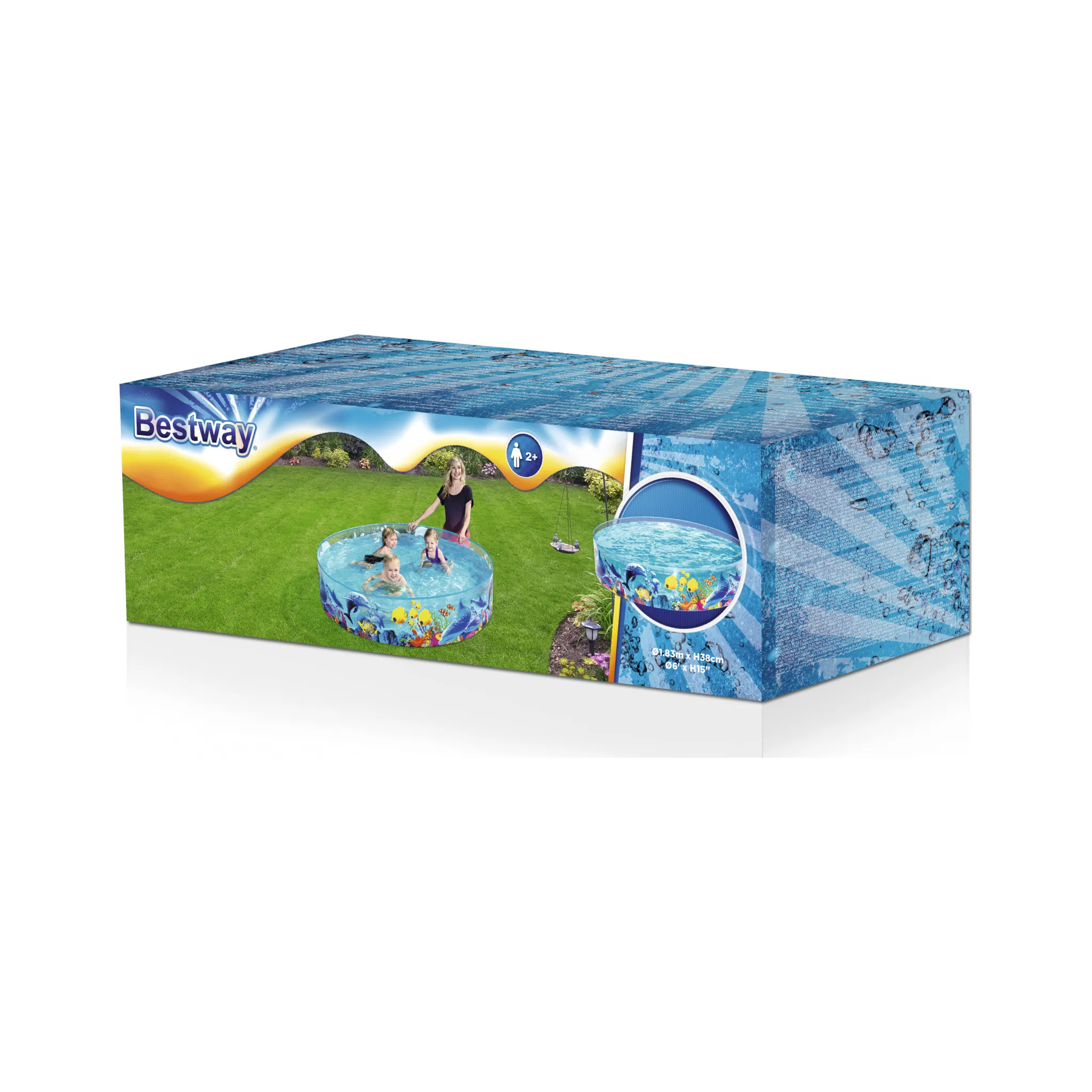 Fotografie 2 - Dětský bazének Bestway 55030 183 x 38 cm  rybičky