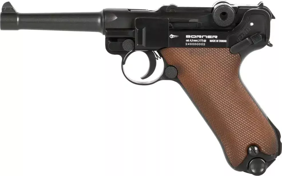 Borner Vzduchová pistole Borner P08 Blowback - 4,5mm