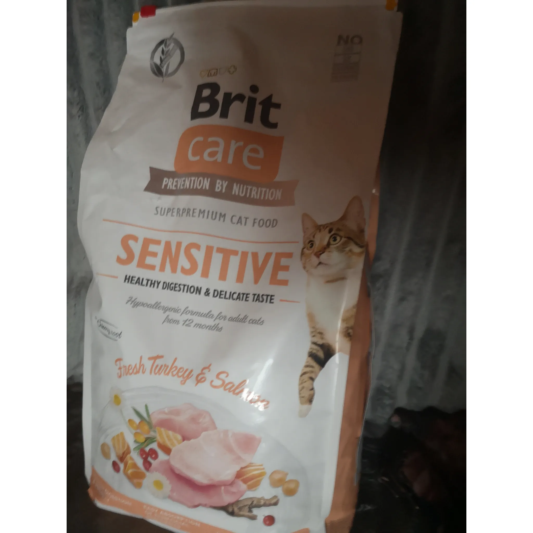 Fotografie 2 - Krmivo pro kočku Brit Care Cat Grain-Free Sensitive Healthy Digestion & Delicate Taste 0,4 kg