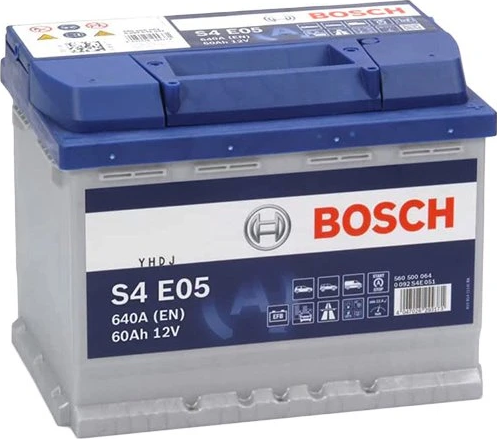 Autobaterie BOSCH S4 E05, 60Ah, 12V, EFB, 0 092 S4E 051 nabitá autobaterie + Tableta do ostřikovačů (2 ks) + možný výkup staré baterie při doručení nebo v prodejně Jinočany