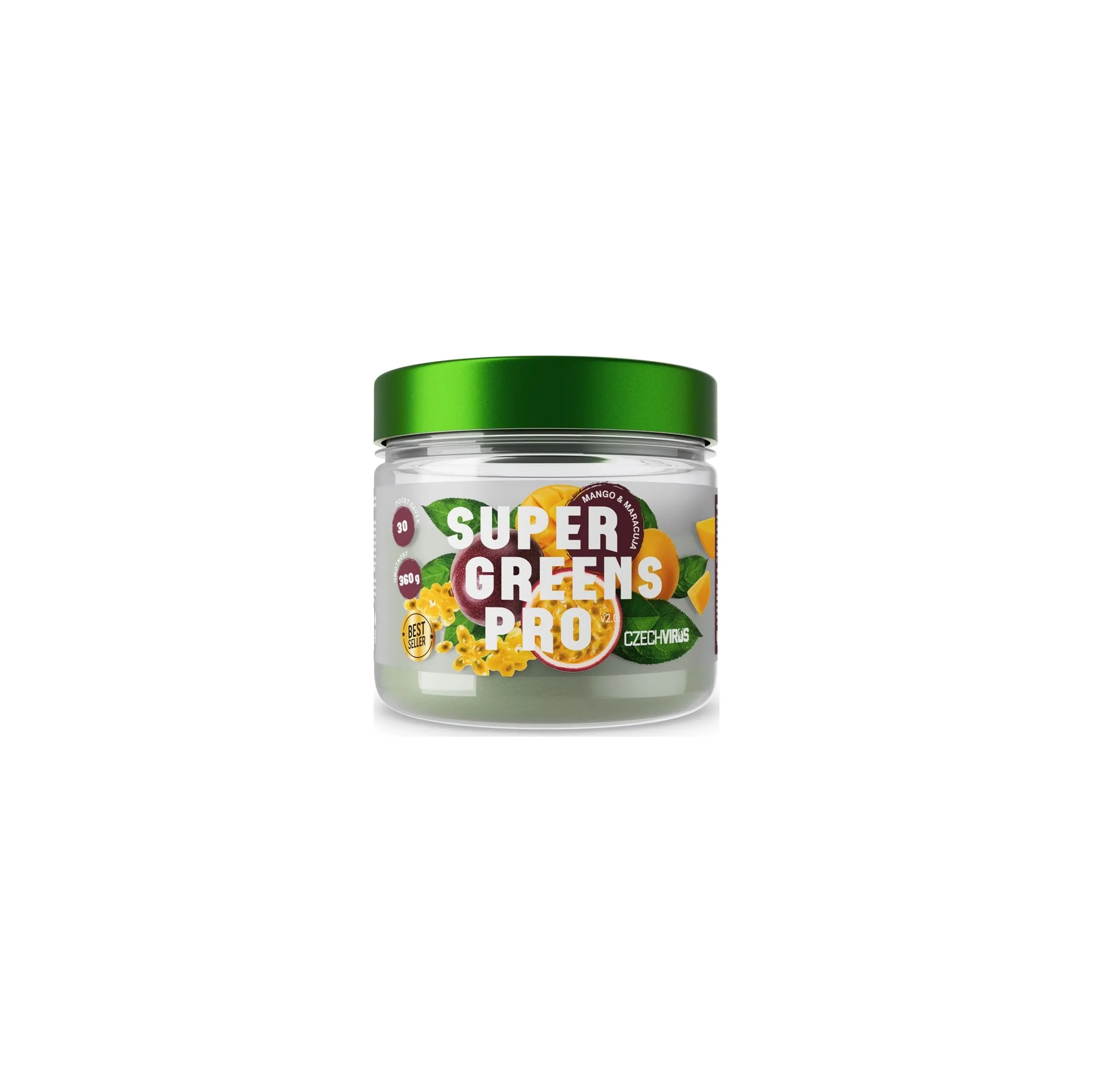 Fotografie 1 -  Czech Virus Super Greens Pro V2.0 mango/marakuja 360 g