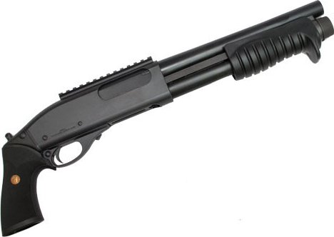TM plynová GNB brokovnice M870 Breacher, 3/6 ran - Černá