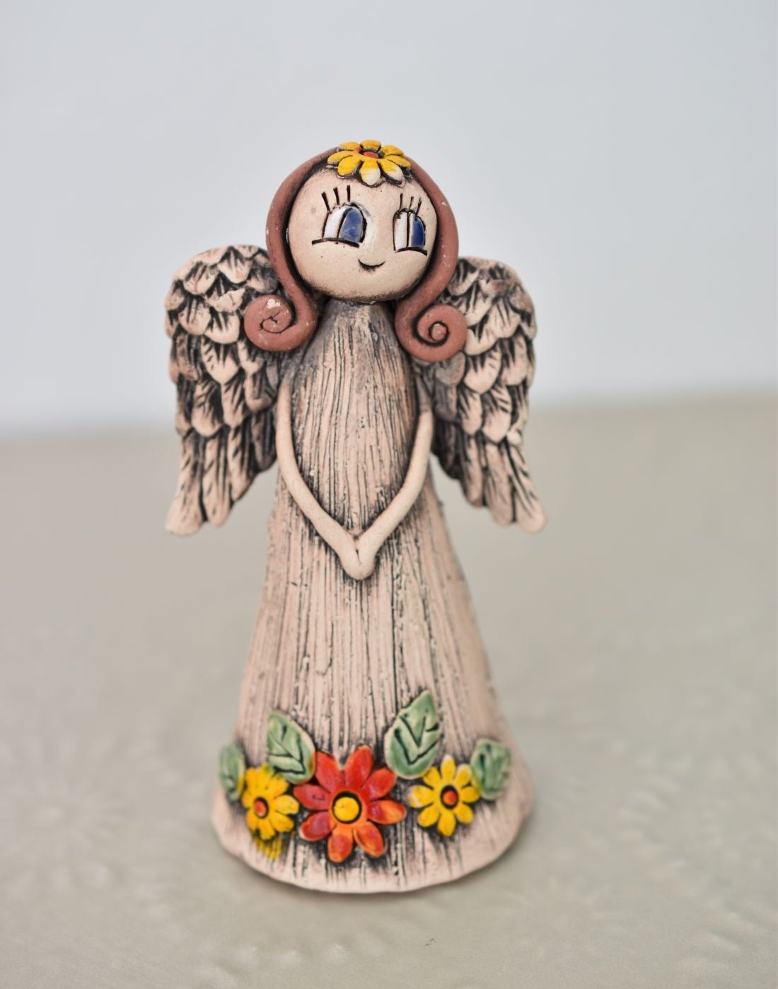 Supeko zvoneček keramický 10,5 cm andělíček